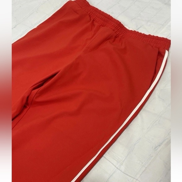 NEW ZARA red Side Striped Red Cropped Pants Woman’s Size S Pull On Pockets - Picture 10 of 16